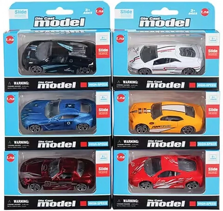 Racing Car with Free Wheels 7.5 cm