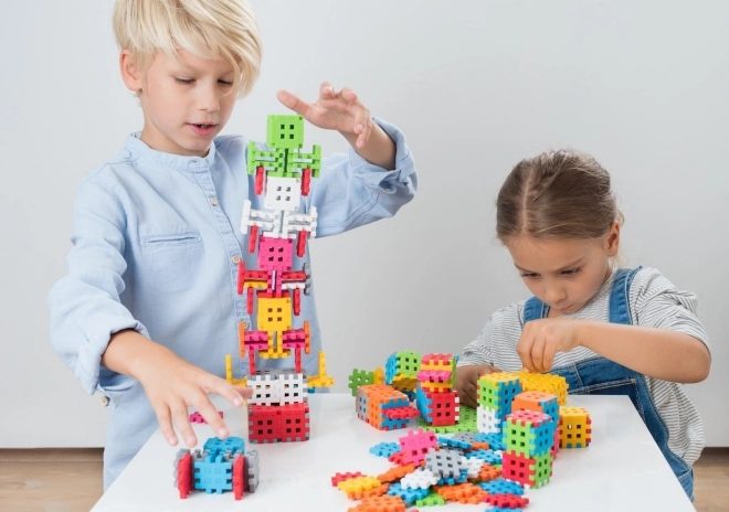 Constructieblokjes Waffle mini pastel 500 stuks