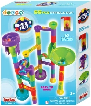 Plastic Marble Run 55 Pieces