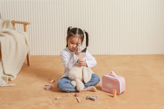 Houten make-up set