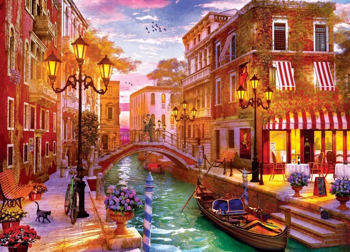 Puzzle Sunset over Venice 1000 pieces