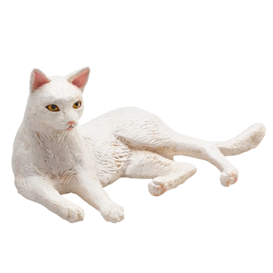 Mojo Animal Planet Witte Kat Liggend