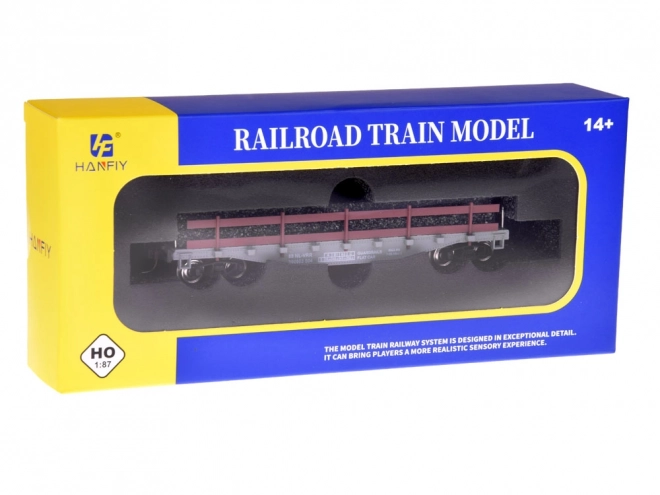 Open goederenvagon voor modelspoor H0 1:87