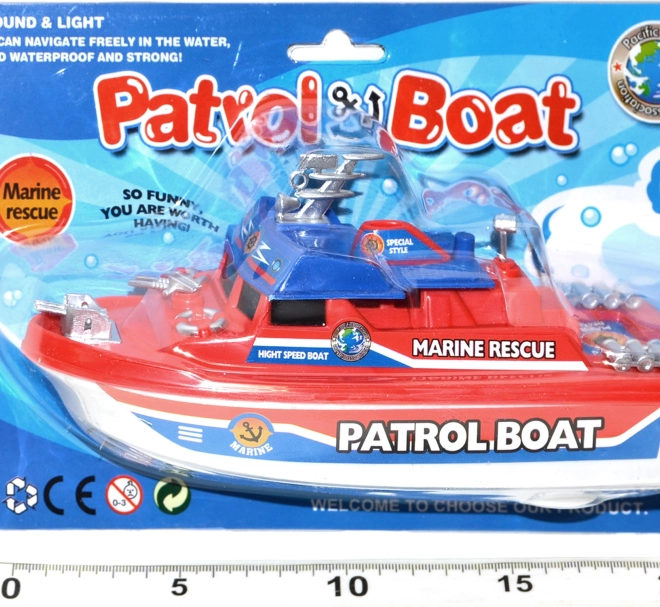 Motorized water boat 20 cm, battery-powered