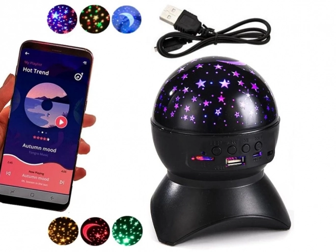 Projecteur de ciel étoilé avec LED et haut-parleur Bluetooth