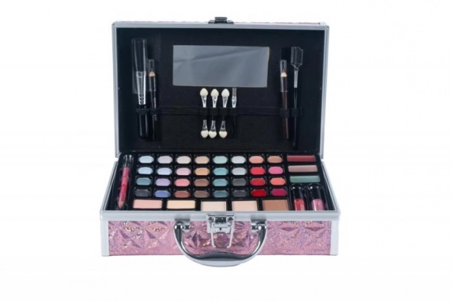 Trousse de maquillage rose moyen