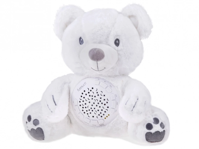 Pluche teddybeer met melodieën en projector