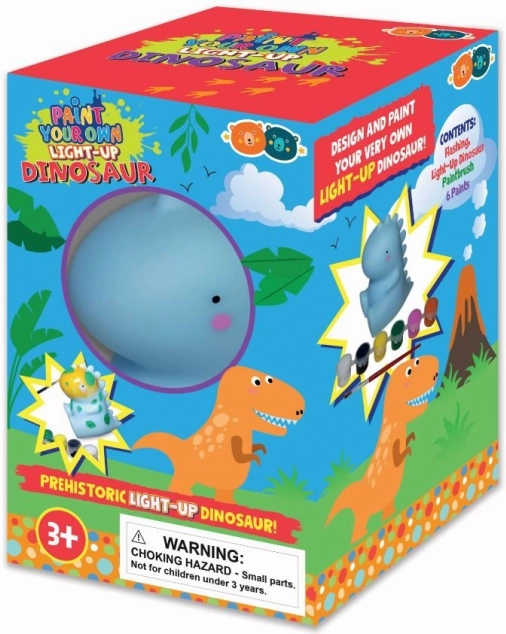 Glow-in-the-dark dinosaur to paint