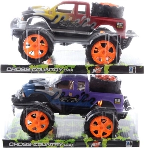 Kunststof terreinwagen met frictie, 23,5 cm