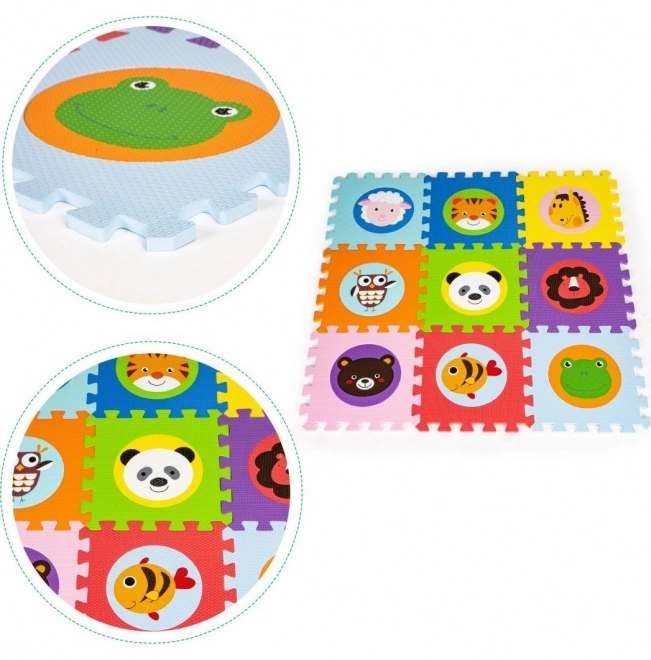ECOTOYS Foam puzzel Dierlijke hoofdjes (29x29)