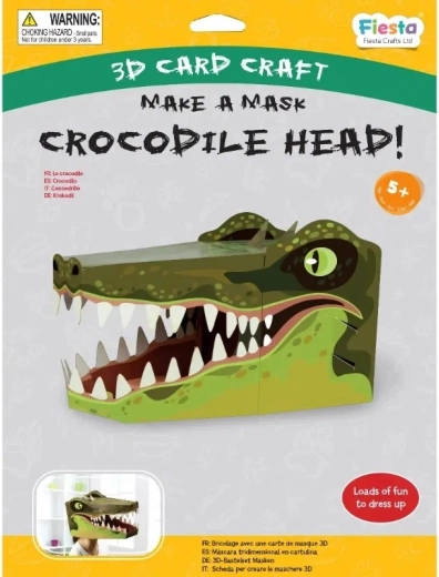 Kreativ-Set 3D-Maske Krokodil