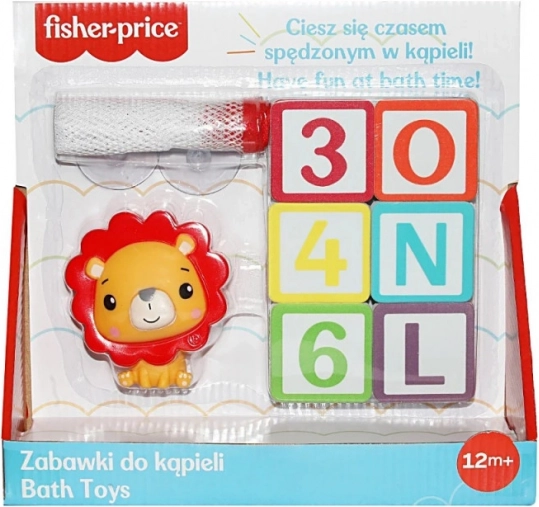 Jouet de bain Lettres et chiffres avec figurine de lion Fisher-Price