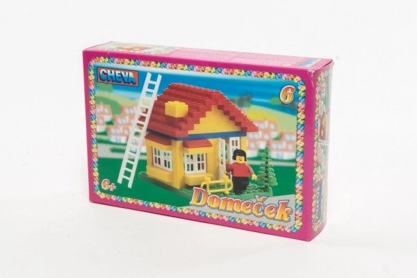 Bouwpakket Cheva 6 Huis plastic 86 stuks in doos 22,5x15x5cm