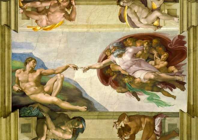 Puzzle Michelangelo Buonarroti: The Creation of Adam 1000 Pieces