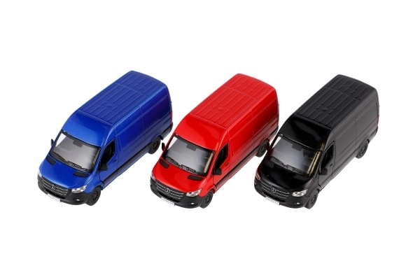 Model bestelwagen Mercedes-Benz Sprinter 1:48 met opwindfunctie