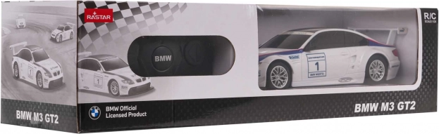 Afstandsbediend auto BMW M3 1:24 (wit) van RASTAR