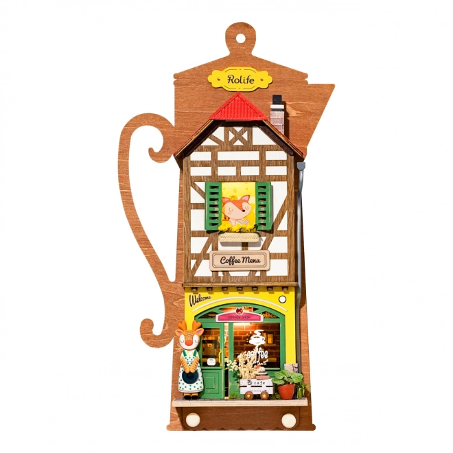 Miniaturhäuschen zum Aufhängen Gemütliches Café