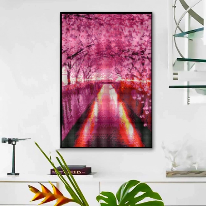 Set voor diamantschilderen - bloeiende bomen