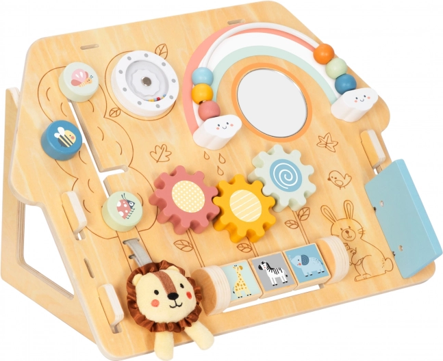 Tooky Toy Grote Houten Manipulatiebord Huisje - Activiteitencentrum