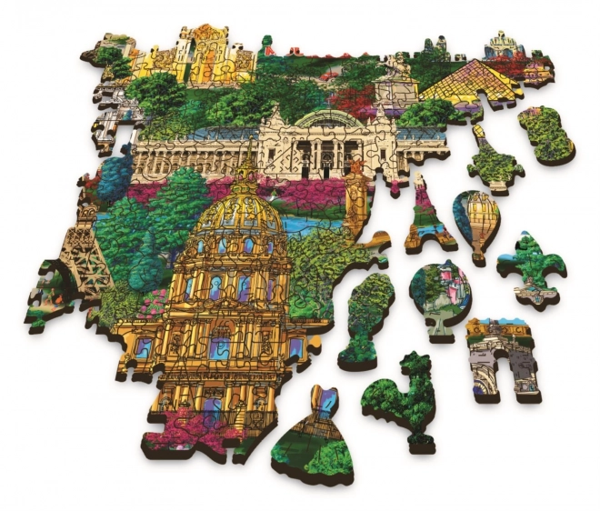 Wooden Puzzle TREFL Famous Places of France 1000 pieces