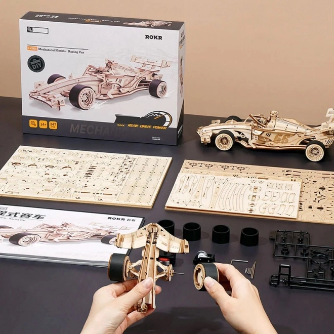 RoboTime 3D houten puzzel Racewagen