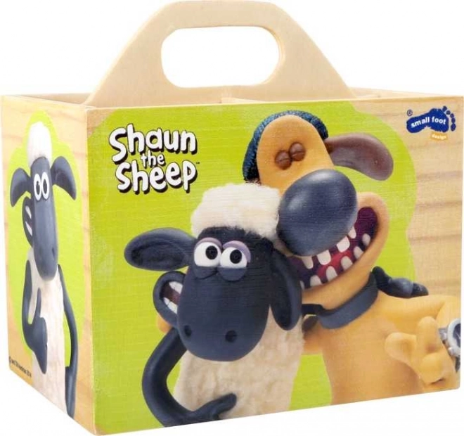 Kleine Voet Houten Pennenbak Schaap Shaun