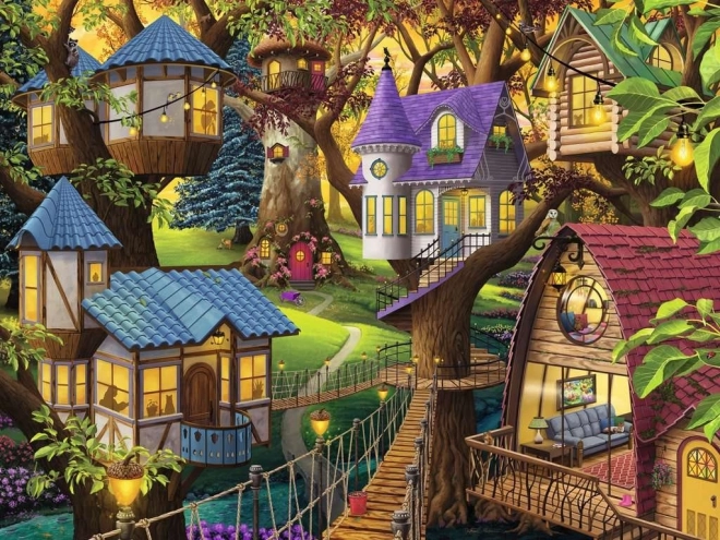Puzzel Schemering in Boomtoppen 1500 stukjes