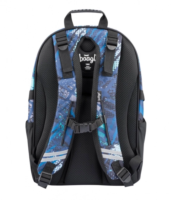 BAAGL SET 3 Skate Struktury: sac à dos, trousse, sac