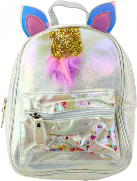 Children's Pearl Backpack with Unicorn and Confetti