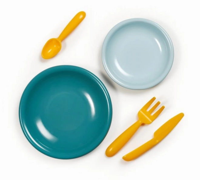 Buntes Kunststoff-Picknickgeschirr-Set