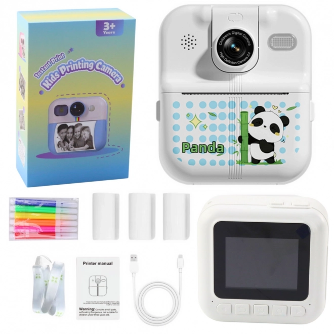 Instantcamera met thermische printer Panda wit