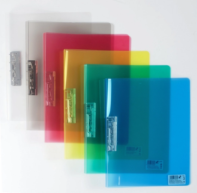 Polypropyleen ordner met snelklem Lines, mix kleuren