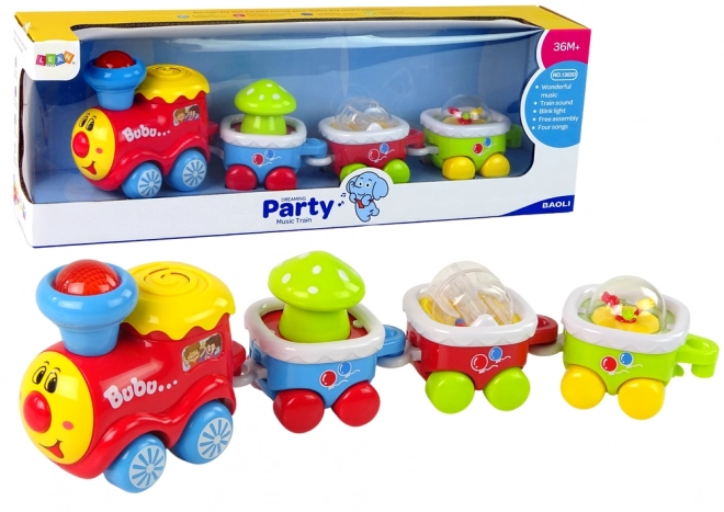 Train éducatif coloré pour tout-petits Lumière Son Locomotive
