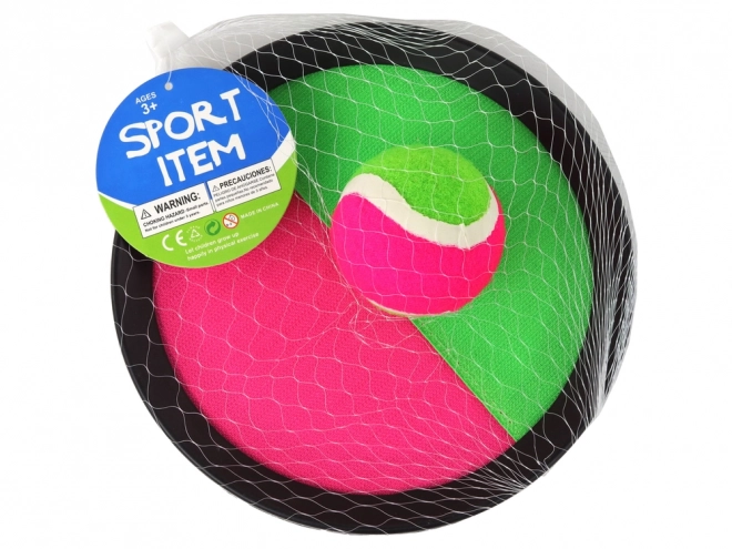 Spel handbal Schijven met klittenband Vangbal