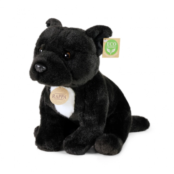 Pluche Staffordshire Bull Terrier 30 cm zwart ECO-FRIENDLY
