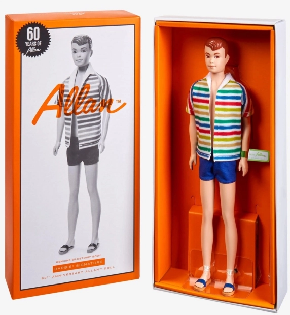 Verzamelbare Barbie Allan Pop voor 60e Verjaardag