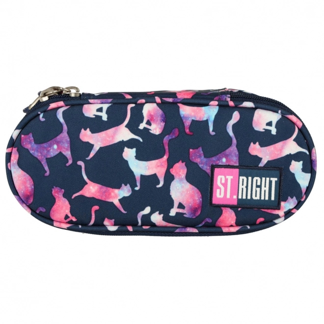 BAMBINO stevige etui met klep katten