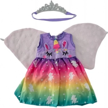 Poppenkleding met eenhoorn 40 - 43 cm