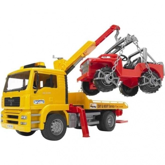 Bruder Tow Truck MAN and Off-road Jeep