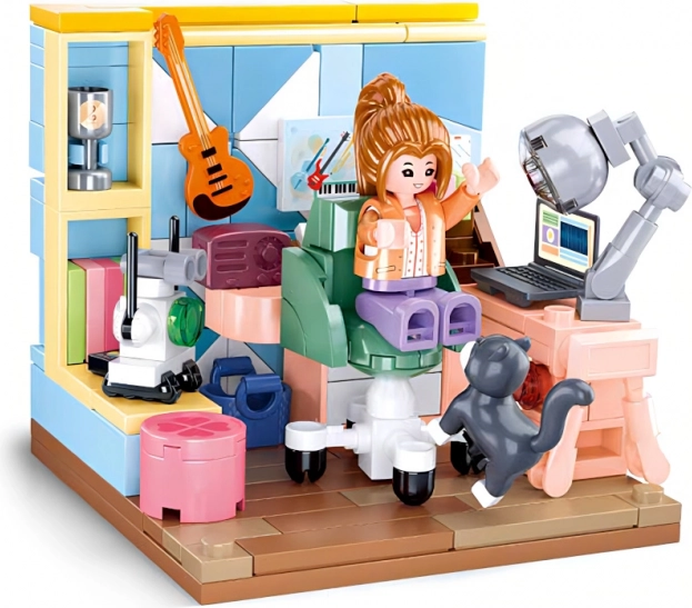 Sluban Girls Dream Kit de Construction Créatif Salle d’Étude