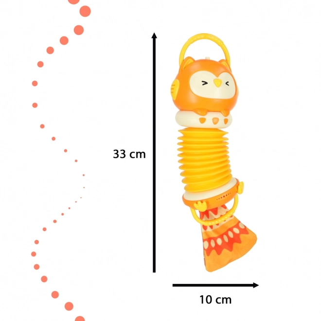 Children's Accordion Owl Orange
