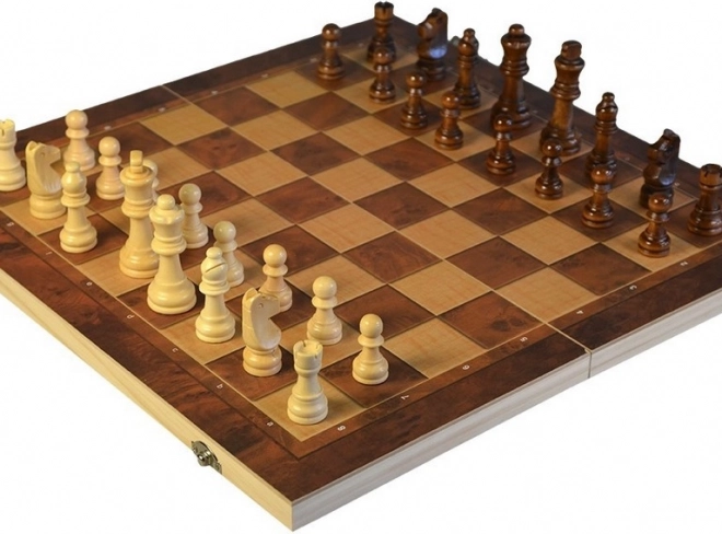 Schaakset met schaakbord 44 x 44 cm