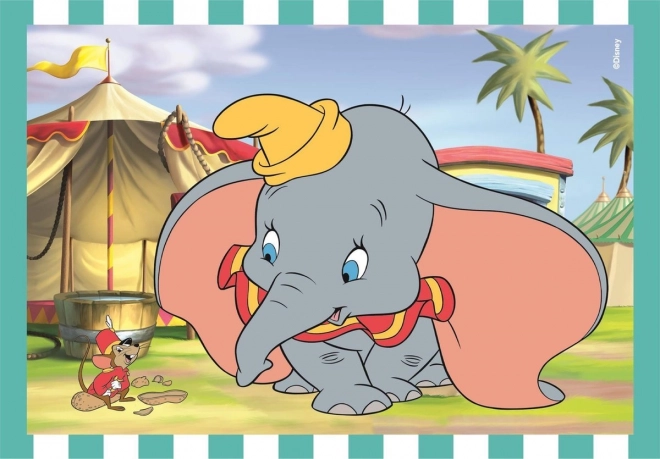Puzzle 4v1 Super Color Disney Klassik