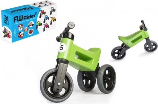 Funny Wheels Rider Sport 2-in-1 Balance Bike for Kids – Green