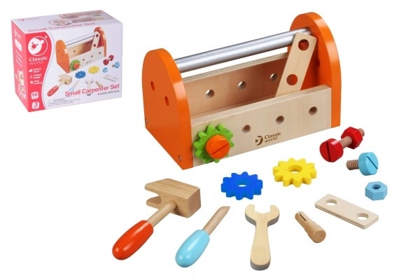 Set für kleine Tischler mit Holzwerkzeug