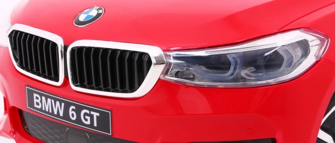 BMW 6 GT Batterieauto + Fernbedienung + sanfter Start + EVA + Gurte + LED MP3 – Rot