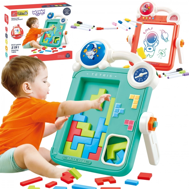 Dubbelzijdig tekentafel en Tetris spel 2in1