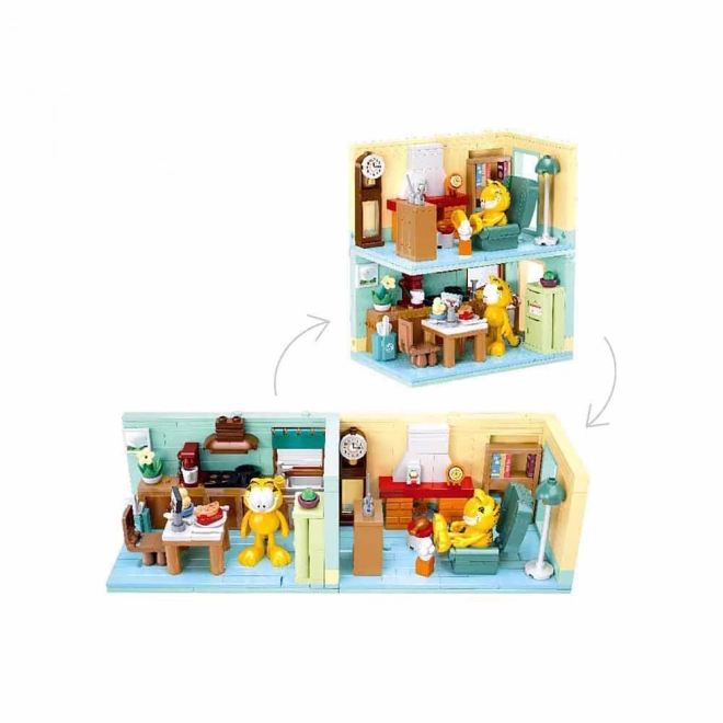 Sluban Garfield in de keuken