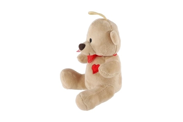 Plush Teddy Bear with Bow and Heart 12 cm