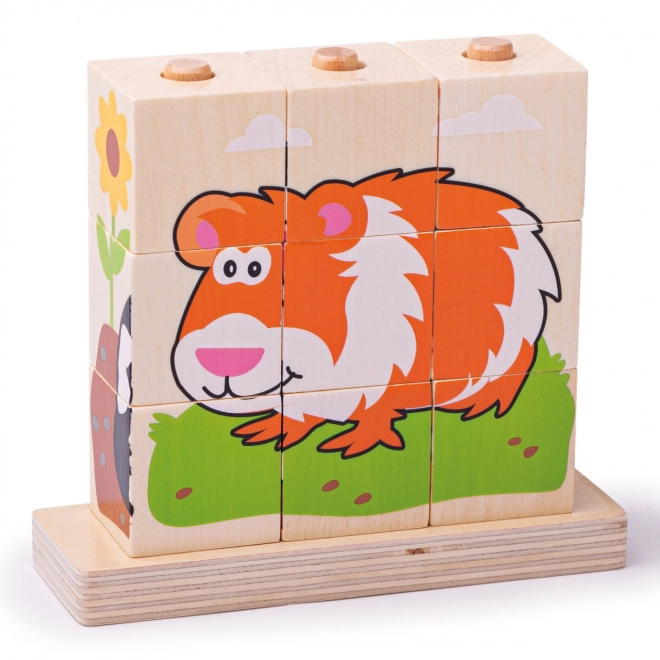 Bigjigs Baby Stapelelementen Dieren